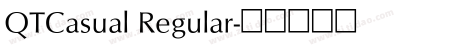 QTCasual Regular字体转换